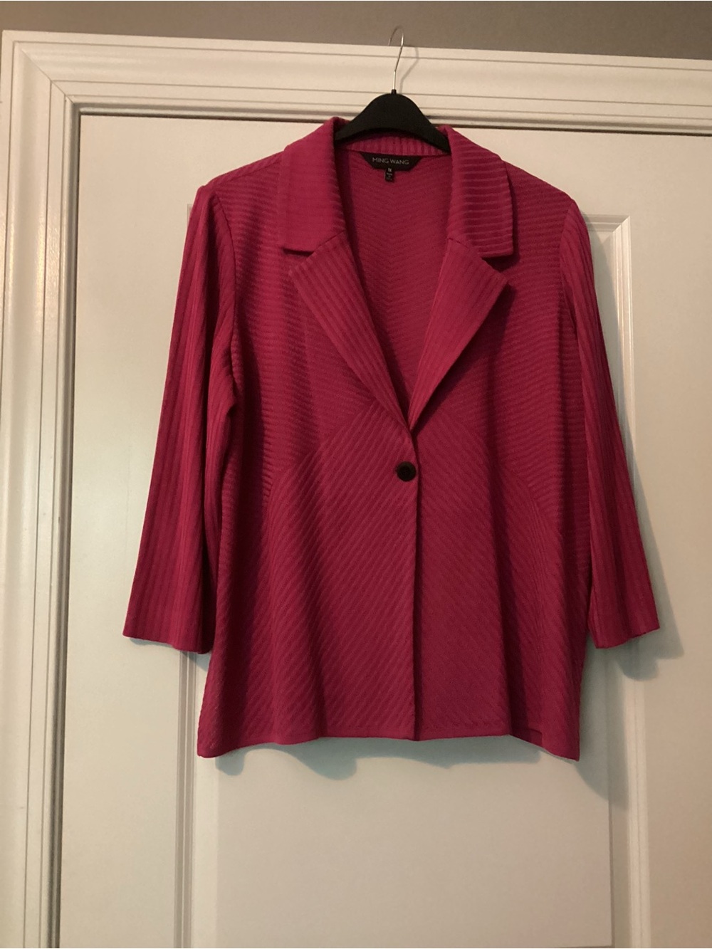Ming Wang pink- fuchsia jacket, 1X